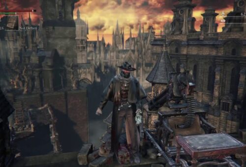 Eski Yharnam çatıdaki silahlı en kolay öldürme şekli