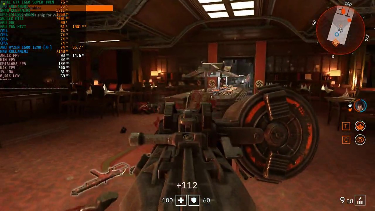 Wolfenstein Youngblood 1660Super Ryzen 5 1600 Mein Leben Ultra Grafik Performans Test