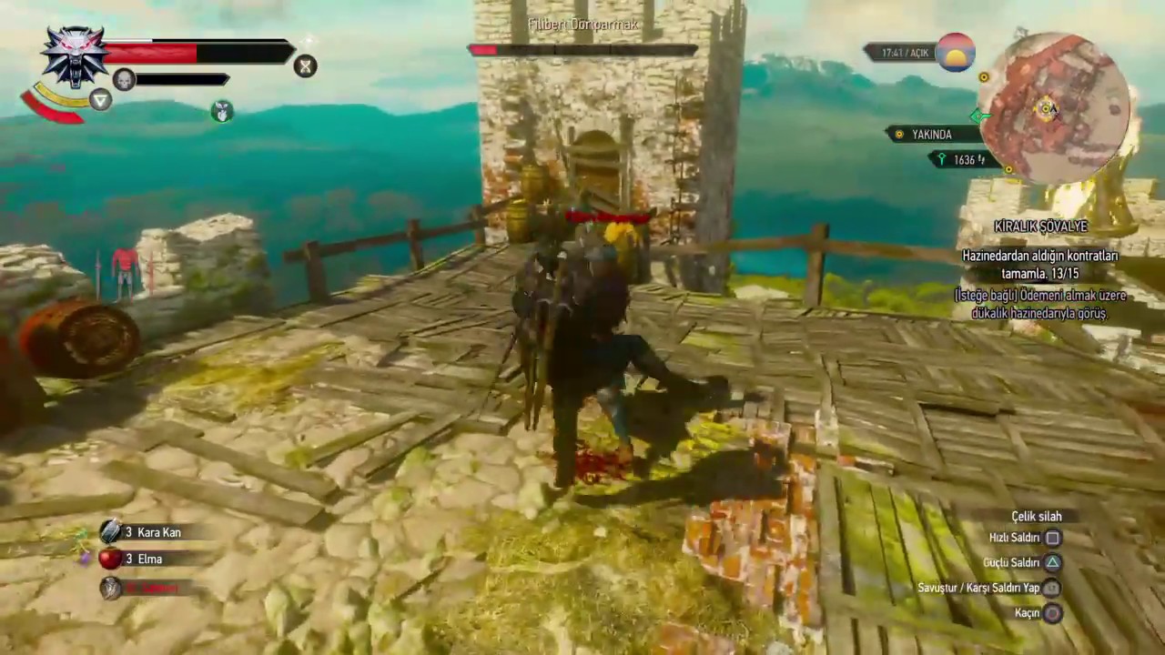 The Witcher 3: Filibert Dörtparmak fight